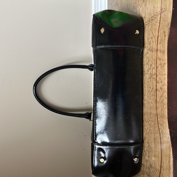 Tory Burch Tote Bag - Black Patent Leather Large - Picture 3 of 9